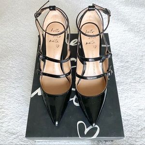 Banana Republic Black Patent Desiree Strappy Pumps